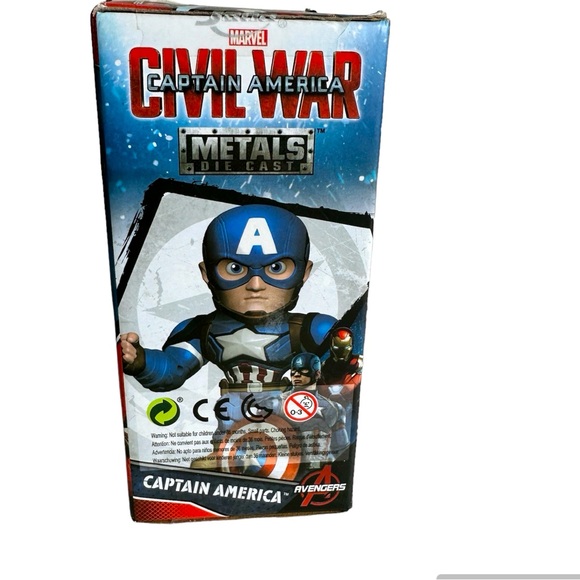 JADA TOYS  DIECAST METALS Marvel Captain America Civil War Figure NWT - Picture 2 of 7